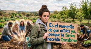Es el momento de que actúes ya, porque la tierra necesita transformar