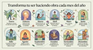 Transforma tu ser haciendo obra cada mes del año